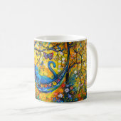 Katze in der Hängematte unter dem Baum Kaffeetasse (VorderseiteRechts)