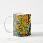 Katze in der Hängematte unter dem Baum Kaffeetasse (Links)