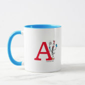 Katze in der Hat Balancing Act Monogram A Tasse (Links)