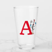 Katze in der Hat Balancing Act Monogram Z Glas (Vorderseite)