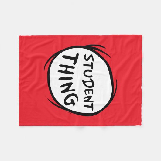 Katze in der Hut, die eine Sache, die zwei Student Fleecedecke (Vorderseite (Horizontal))