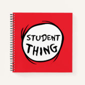 Katze in der Hut, die eine Sache, die zwei Student Notizblock (Vorderseite)