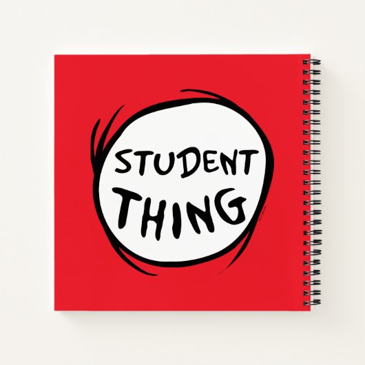 Katze in der Hut, die eine Sache, die zwei Student Notizblock (Rückseite)