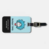 Katze in der Hut, die eine Sache, zwei Brüder Ding Gepäckanhänger (Vorderseite horizontal)