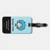 Katze in der Hut, die eine Sache, zwei Brüder Ding Gepäckanhänger (Rückseite horizontal)