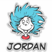 Katze in der Hut Sache eins Zwei - Benutzerdefinie Aufkleber (Vorderseite)