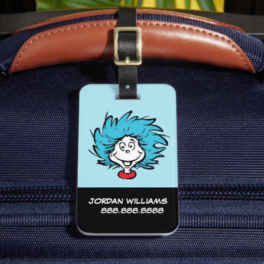 Katze in der Hut Sache eins Zwei - Benutzerdefinie Gepäckanhänger (Vorderseite Insitu 2)