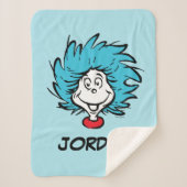 Katze in der Hut Sache eins Zwei - Benutzerdefinie Sherpadecke (Vorderseite)