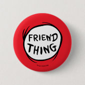 Katze in der Hut Sache eins Zwei - Freundlichkeit  Button (Vorderseite)