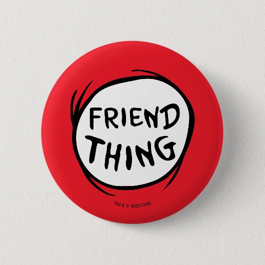 Katze in der Hut Sache eins Zwei - Freundlichkeit  Button (Vorderseite)