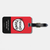 Katze in der Hut Sache eins Zwei - Freundlichkeit  Gepäckanhänger (Rückseite horizontal)