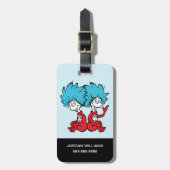 Katze in der Hut-Sache Eins & Zwei Gepäckanhänger (Vorderseite vertikal)