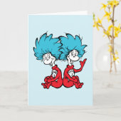 Katze in der Hut-Sache Eins & Zwei Karte (Gelbe Blume)