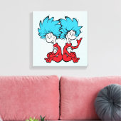 Katze in der Hut-Sache Eins & Zwei Leinwanddruck (Insitu (Wohnzimmer))