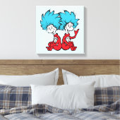 Katze in der Hut-Sache Eins & Zwei Leinwanddruck (Insitu (Schlafzimmer))