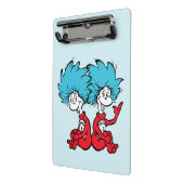 Katze in der Hut-Sache Eins & Zwei Mini Klemmbrett (Gewinkelt2)