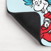 Katze in der Hut-Sache Eins & Zwei Mousepad (Ecke)