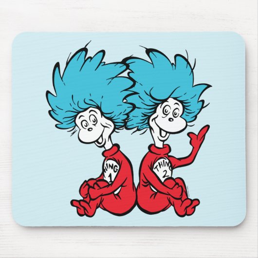 Katze in der Hut-Sache Eins & Zwei Mousepad (Vorne)