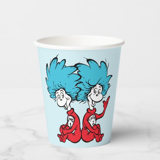 Katze in der Hut-Sache Eins & Zwei Pappbecher (Vorderseite)