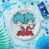 Katze in der Hut-Sache Eins & Zwei Pappteller (Party)