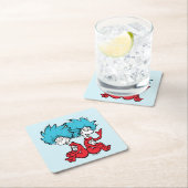 Katze in der Hut-Sache Eins & Zwei Rechteckiger Pappuntersetzer (Vor Ort)