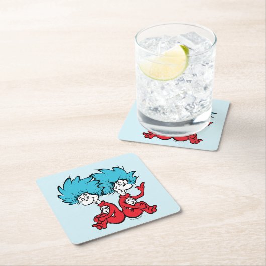 Katze in der Hut-Sache Eins & Zwei Rechteckiger Pappuntersetzer (Vor Ort)