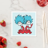 Katze in der Hut-Sache Eins & Zwei Serviette (Beispiel)