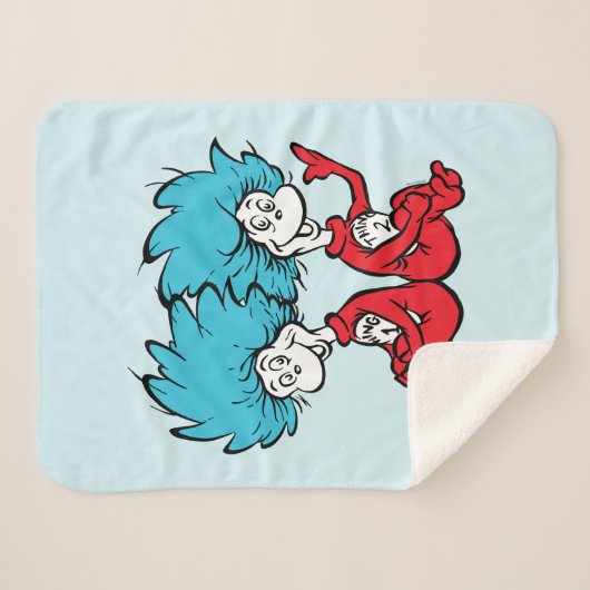 Katze in der Hut-Sache Eins & Zwei Sherpadecke (Vorderseite (Horizontal))