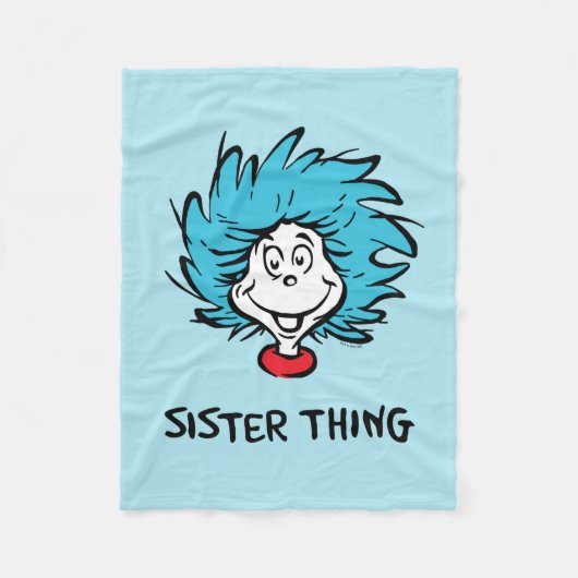 Katze in der Hut Sache eins Zwei - Sister Sache Fleecedecke (Vorderseite)