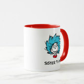Katze in der Hut Sache eins Zwei - Sister Sache Tasse (VorderseiteRechts)