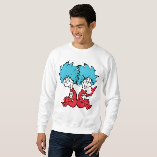 Katze in der Hut-Sache Eins & Zwei Sweatshirt (Vorne ganz)