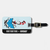 Katze in der Hutlesung Gepäckanhänger (Vorderseite horizontal)