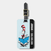 Katze in der Hutlesung Gepäckanhänger (Vorderseite vertikal)