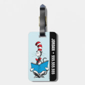 Katze in der Hutlesung Gepäckanhänger (Rückseite vertikal)