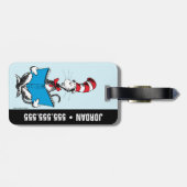 Katze in der Hutlesung Gepäckanhänger (Rückseite horizontal)