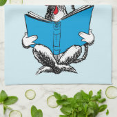 Katze in der Hutlesung Geschirrtuch (Gefaltet)