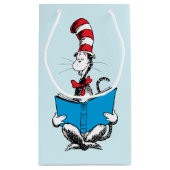 Katze in der Hutlesung Kleine Geschenktüte (Rückseite)