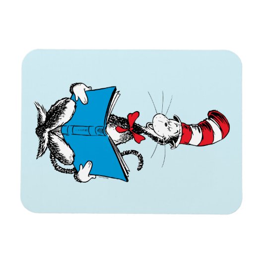 Katze in der Hutlesung Magnet (Horizontal)