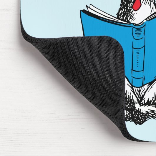 Katze in der Hutlesung Mousepad (Ecke)