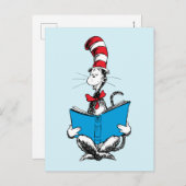 Katze in der Hutlesung Postkarte (Vorne/Hinten)