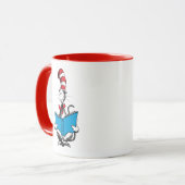 Katze in der Hutlesung Tasse (Vorderseite Links)