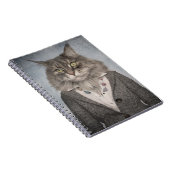 Katze in der Kleidung Notizblock (Rechte Seite)