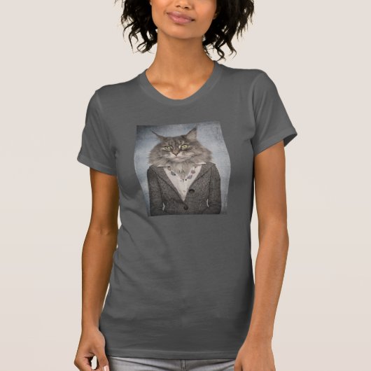 Katze in der Kleidung T-Shirt (Vorderseite)