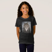 Katze in der Kleidung T-Shirt (Vorne ganz)