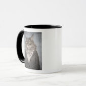 Katze in der Kleidung Tasse (Vorderseite Links)