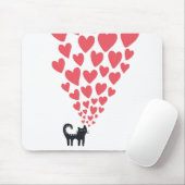 Katze in der Liebe Mousepad (Mit Mouse)