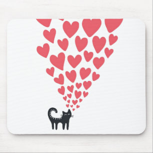 Katze in der Liebe Mousepad