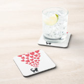 Katze in der Liebe Untersetzer (Rechte Seite)