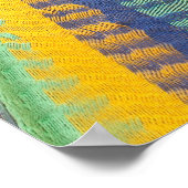 Katze in der mexikanischen Maya-Hängematte Poster (Ecke)