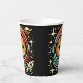 Katze in der Papiertasse! Pappbecher (Links)